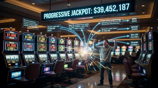 Progressive Jackpot Definition: How Progressive Jackpots Work, Payout Odds, and the Key Difference vs Fixed Jackpots
